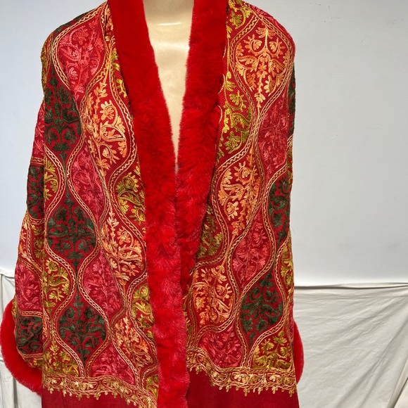 Pashmina shawl stole scarf for women | Wedding shawl | Bridal shawl | Shawl for - Picture 8 of 8